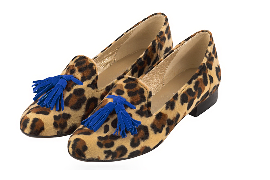 Electric blue dress loafers for women - Florence KOOIJMAN